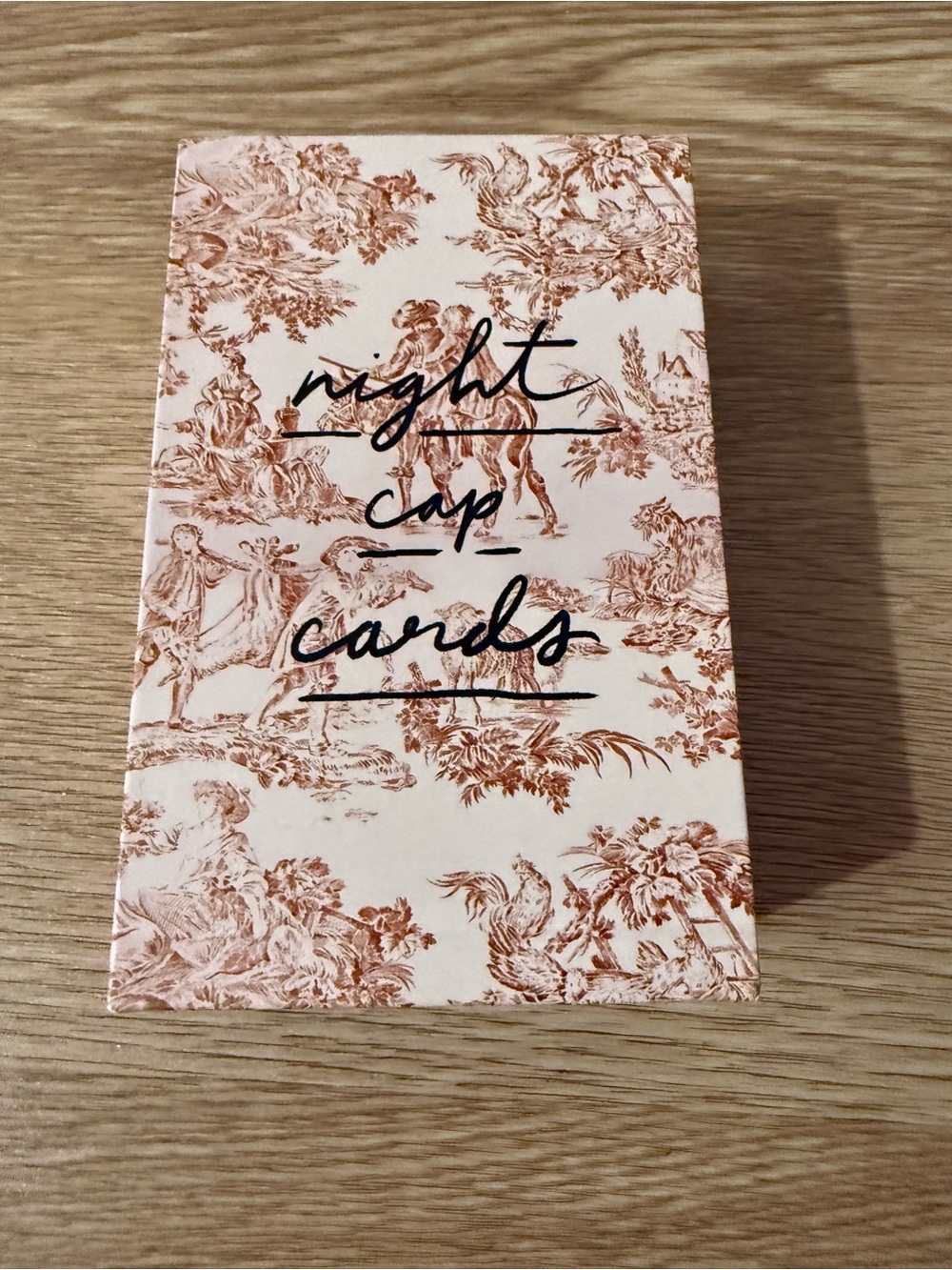 Night Cap Cards Note/Card Set in Cream and Rust